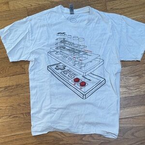 Gildan White Kids Tee with Video Game Controller Graphic